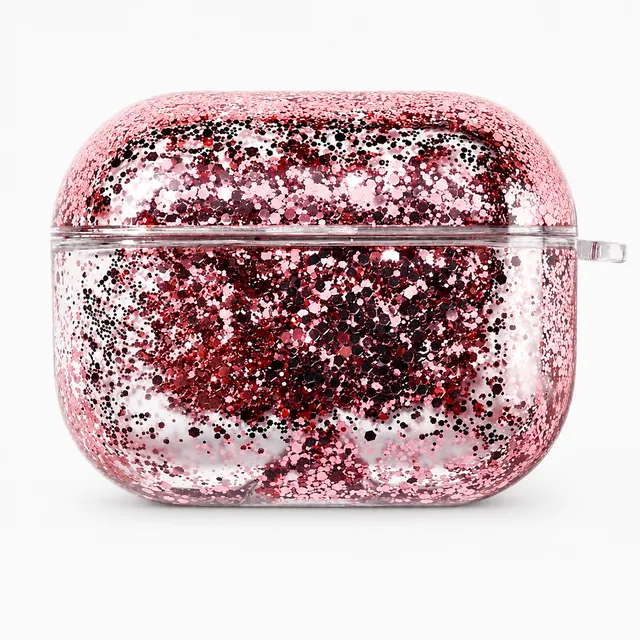 Case Glitter líquido Fucsia