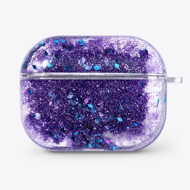 Case Glitter líquido Violeta